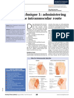 Injection Technique 1: Administering Drugs Via The Intramuscular Route