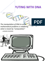 Computing With Dna: The Manipulation of DNA To Solve Mathematical Problems Is Redefining What Is Meant by "Computation"