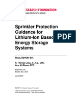 Sprinkler Protection Guidance For Lithium-Ion Based Energy Storag e Systems