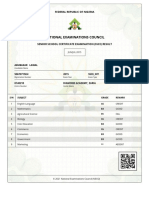 National Examinations Council: Federal Republic of Nigeria