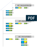 Ast. Calculation For Footings: Spacing 150 MM Bar Size 10 MM 78.5 MM2 D 450 MM D 410 MM AST 523.33333 MM2 % Ast 0.13