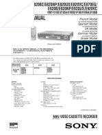 Service Manual: Video Cassette Recorder