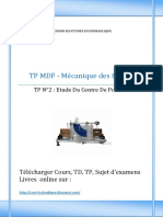 TP MDF N 2 Etude Du Centre de Poussee