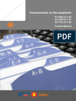 Communicate On The Telephone: D1.HRS - CL1.04 D1.HOT - CL1.07 D2.TCC - CL1.05 Trainee Manual