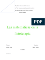 Las Matematicas en La Fisioterapia