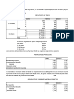 Ejercicios Presupuesto Maestro 1 Trim