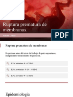 Rotura Prematura de Membranas