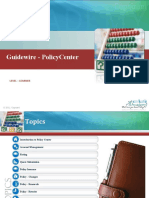 GuideWire PolicyCenter Academy Course V1.0 Version 9 1031