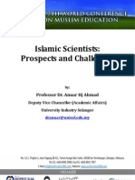 World-COME2009 - Islamic Scientists-Prospects and Challenges