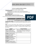 Independent Learning Task: Quarter 1