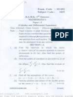 Exam. Code Subject Code:: One Question From Each Section. The Fifth Question