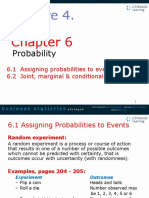 Probability: 6.1 Assigning Probabilities To Events 6.2 Joint, Marginal & Conditional Probabilities