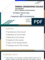 Technical Talk On Cyber Security Techniques