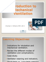 Introduction To Mechanical Ventilation