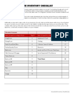 Home Inventory Checklist