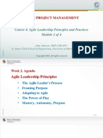 Agile Project Management: Course 4. Agile Leadership Principles and Practices Module 2 of 4