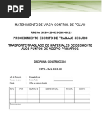 PETS-JSJQ - 03 Transporte - Traslado de Material de Desmonte A Los Puntos de Acopio Primarios