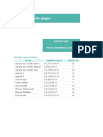 Planilla de Excel para Previsiones de Pagos