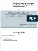 Aula 14 - Dimens. Dos Pav. de Concreto Método PCA84