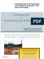 Aula 1 - Introdução A Pavimentação Rodoviária