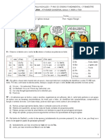 Atividade Quinzenal - INGLES - 7º ANO - AULA 1