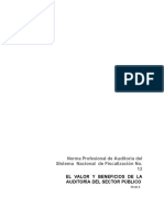 Norma Profesional de Auditoría Del Sistema Nacional de Fiscalización No 12