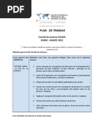 Plan de Trabajo Comite Jovenes 1º Trimestre 2022