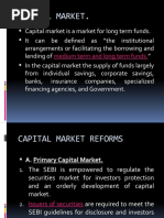 Capital Market Reforms