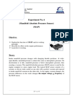 Experiment No. 6 (Manifold Absolute Pressure Sensor) (MAP) : Objectives