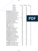 SKU Product Name Price Cost Price Stock