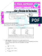 Multiplicacion y Division de Decimales