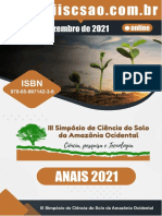 Anais III Simpósio de Ciência Do Solo Da Amazônia Ocidental