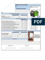 FSCHBF-MEL132-AO-0015 Check List - Maquina de Soldar