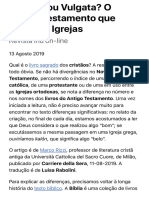 Setenta Ou Vulgata? O Antigo Testamento Que Divide As Igrejas - Instituto Humanitas Unisinos - IHU