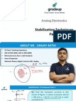 Stabilization Techniques Part-1: Analog Electronics