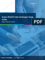 Aspen Shell & Tube Exchanger Study Guide: Exam Prep For Users