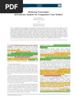 Reducing Uncertainty: Information Analysis For Comparative Case Studies