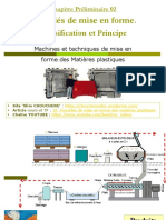 Chap Prc3a9l 02 Procc3a9dc3a9s de Mise en Forme Classification Et Principe 2020 Etudiants