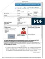 Admit Card For Computer Based Test For The Post MARKETING ASSISTANT