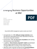 EBOs at IBM by Group 3