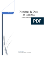 Nombres de Dios en La Biblia