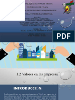 Valores de Empresas Exposicion