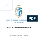 MUSCULOS DE LA MIMICA O EXPRESION FACIAL. DR Jose Manuel Luna Vazquez