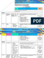 Weekly Home Learning Plan