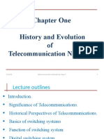 Chapter One History and Evolution of Telecommunication Networks