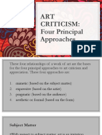 ART Criticism: Four Principal Approaches