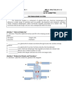 Quarter 3: WORKSHEET NO. 1 Name: Score: Section: Date Submitted The Endocrine System