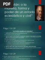 RESUMEN LECTURA DE HOBBES - Leviatán