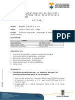 Acta Eleccion y Conformación Comite de Convivencia Laboral 2020 2022