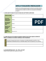 Reflexionando Ante La 1 Evaluación: Preevaluación: Ambiente de Trabajo